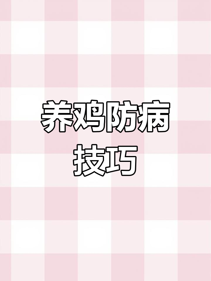 鸡病防治全攻略
