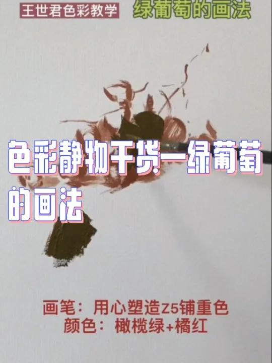 色彩静物干货(调色,画法技巧,画笔推荐)