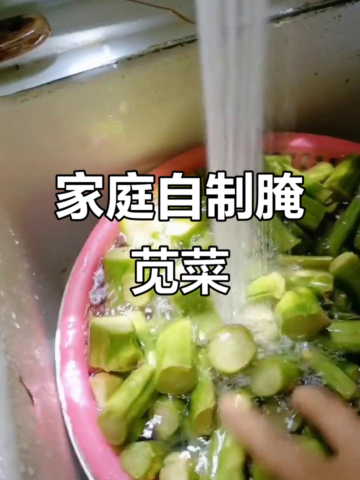 自制绿色腌菜,简单又美味!教你做家常苋菜梗