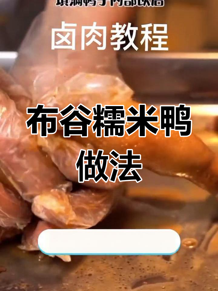 传统布谷糯米鸭制作教程