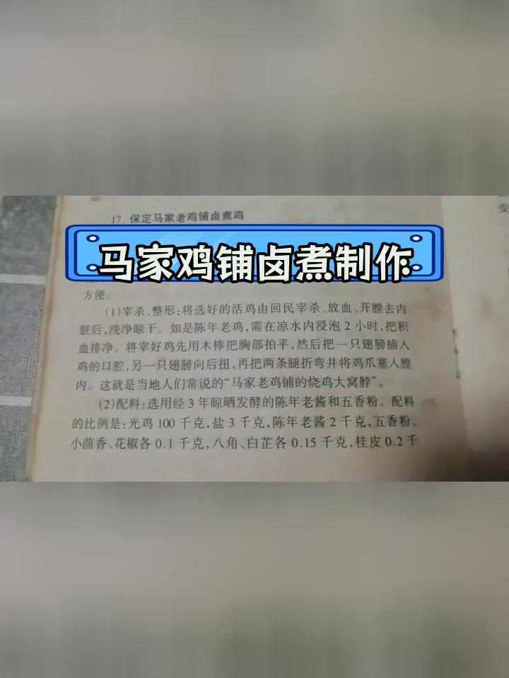 保定马家鸡铺卤煮与布袋机做法,酱鸭酱鹅配方分享