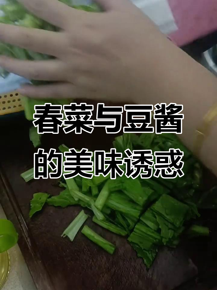 潮汕人无法抗拒的春菜炒豆酱,香气扑鼻,回味无穷!