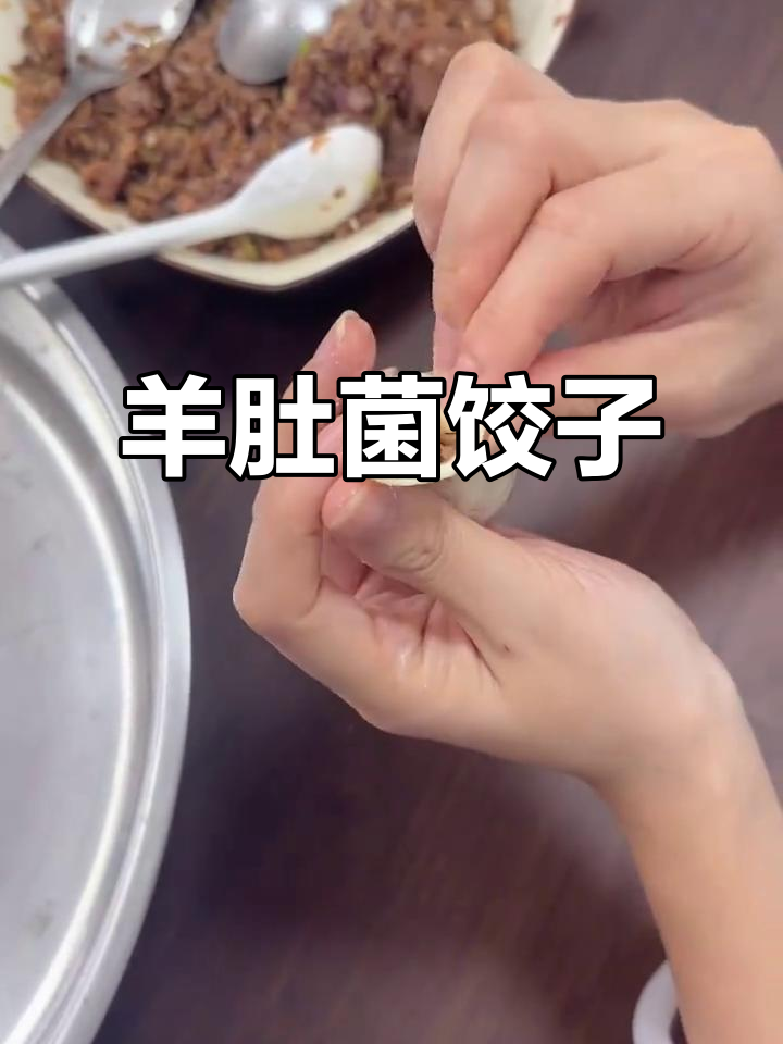 羊肚菌猪肉馅饺子,你尝过吗?味道超赞!