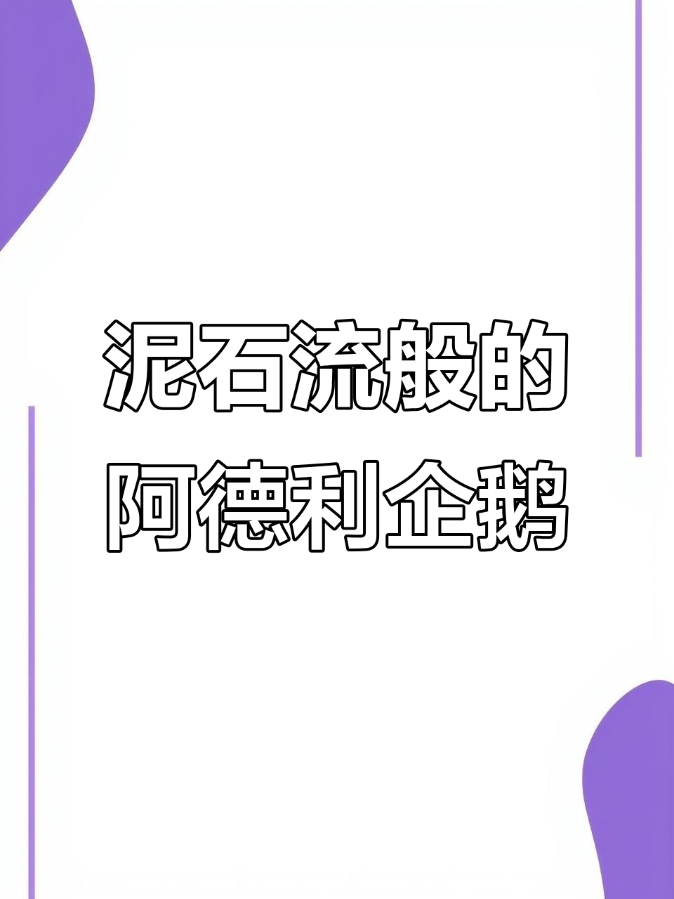 阿德利企鹅的“流氓”行为,连兄弟都能坑!