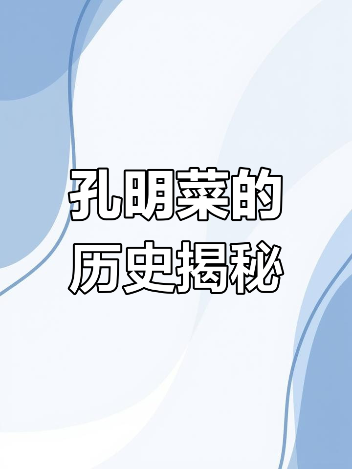 孔明菜的起源与传承:从三国到现代美食