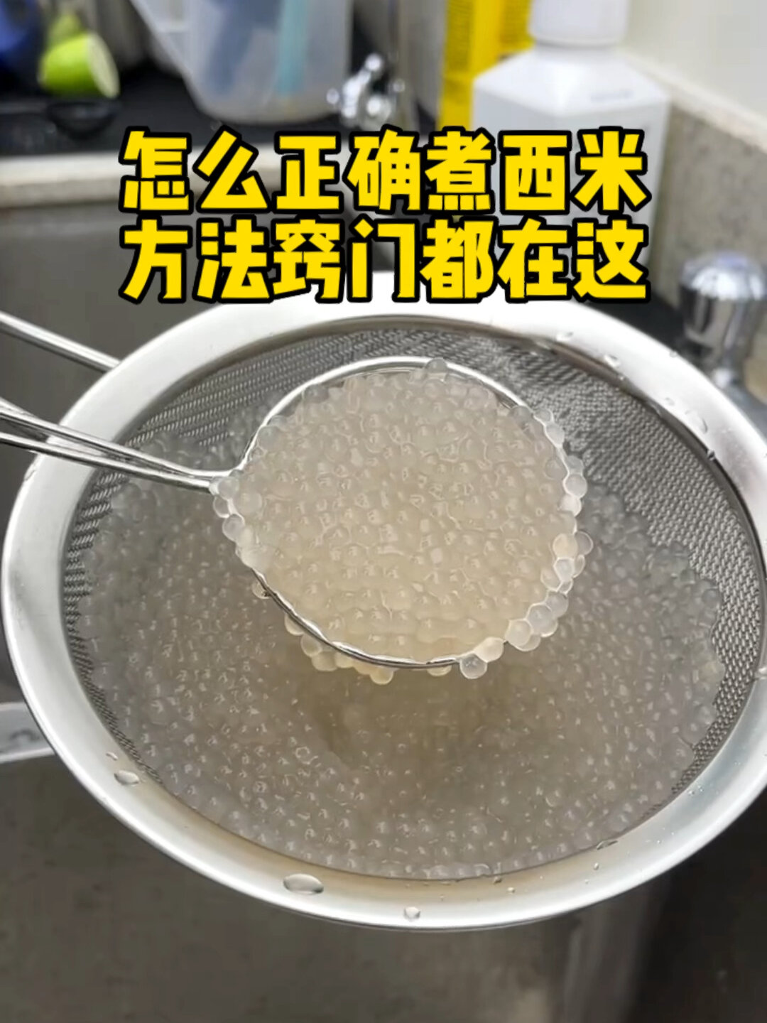 怎么正确煮西米方法窍门都在这一看就会