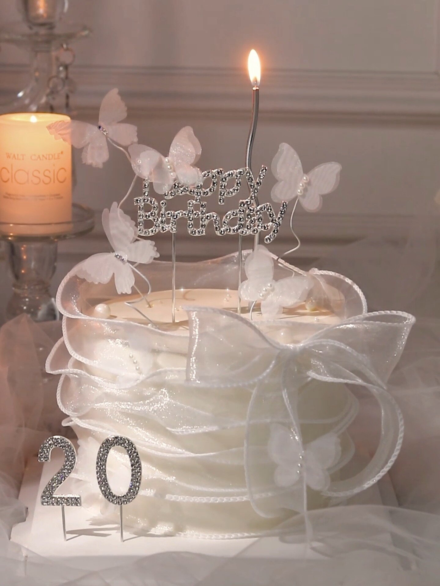 仙女系列鱼尾纱蝴蝶蛋糕