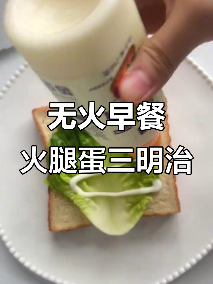 微波炉轻松做火腿鸡蛋三明治,早餐不再单调