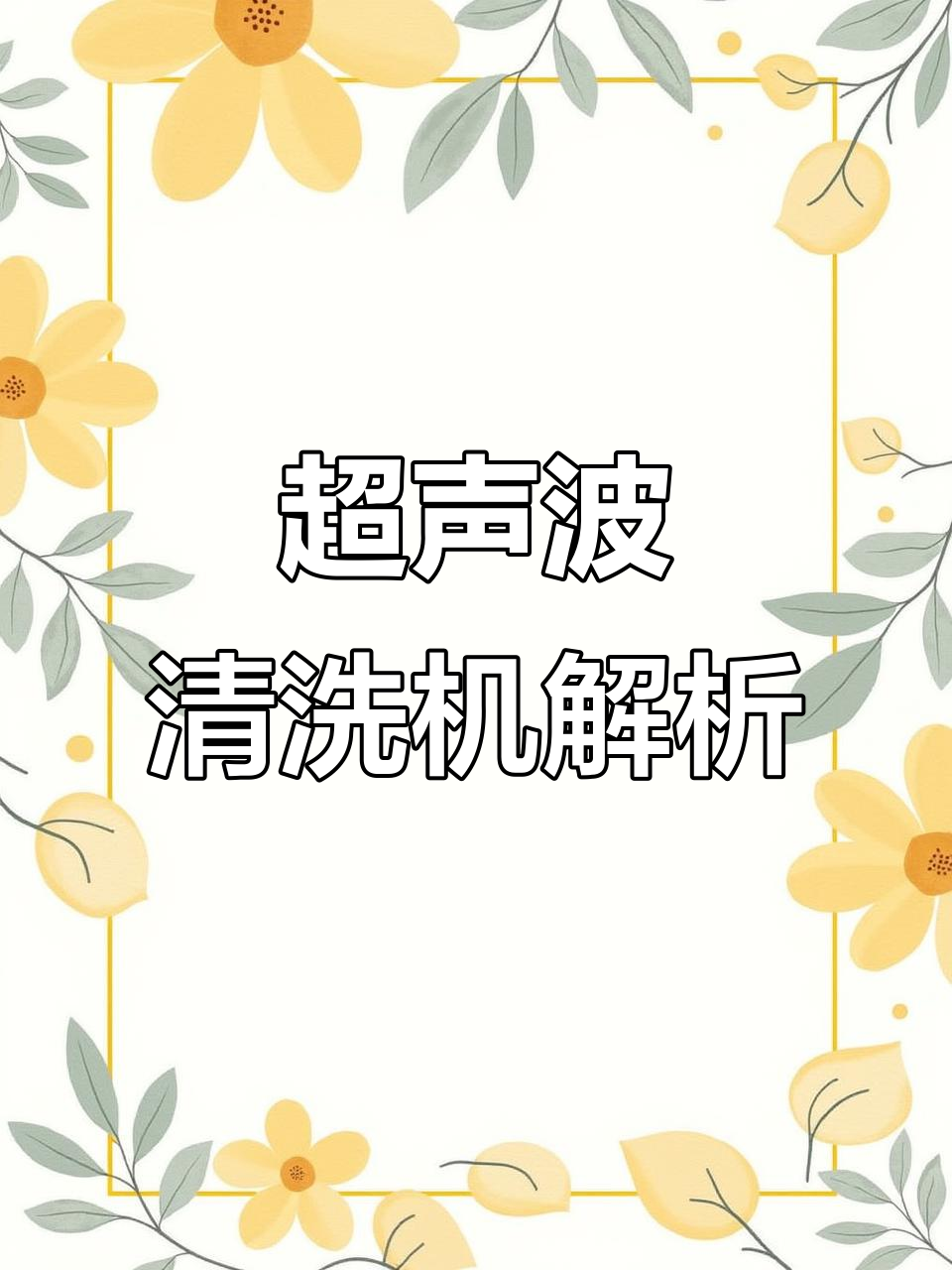揭秘超声波清洗机,深入剖析其内部构造与工作原理