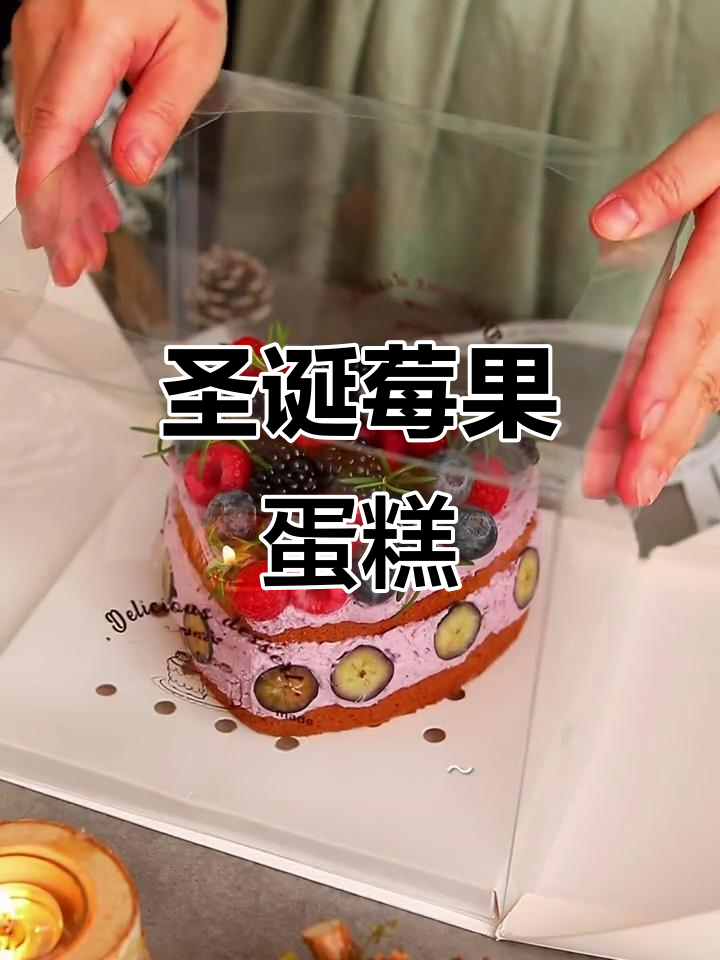 圣诞莓果巧克力蛋糕,多种水果搭配,节日气氛满满!