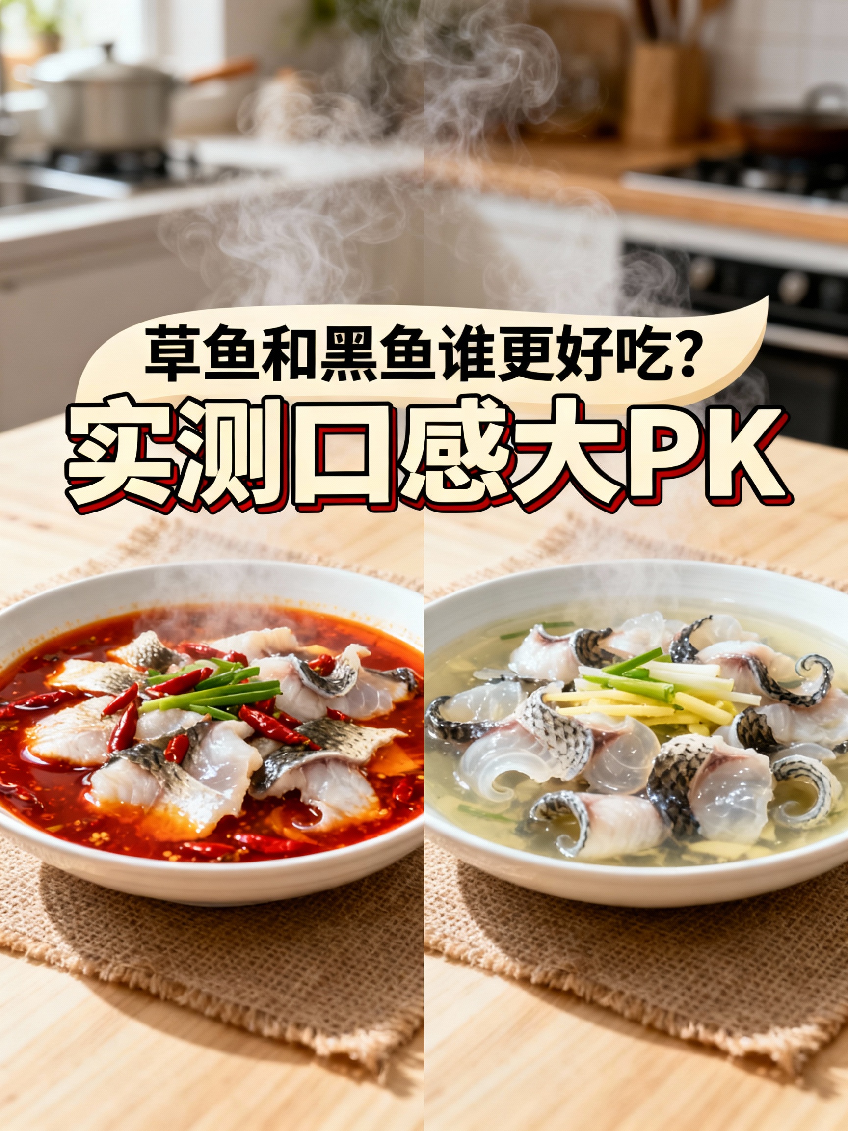 草鱼和黑鱼谁更好吃？实测口感大PK