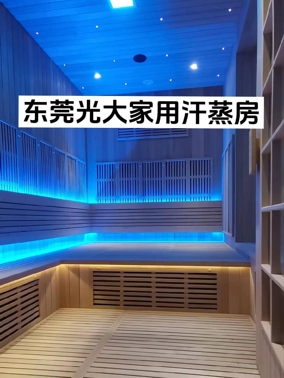 东莞松山湖家用汗蒸房安装完成 东莞 松山湖别墅 家用汗蒸房定制 家用光波房厂家 别墅汗蒸房