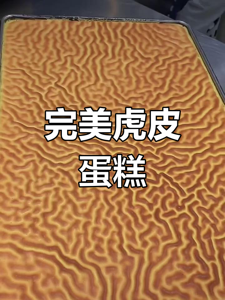虎皮蛋糕,纹路完美,口感丰富,绝对让你爱不释口!