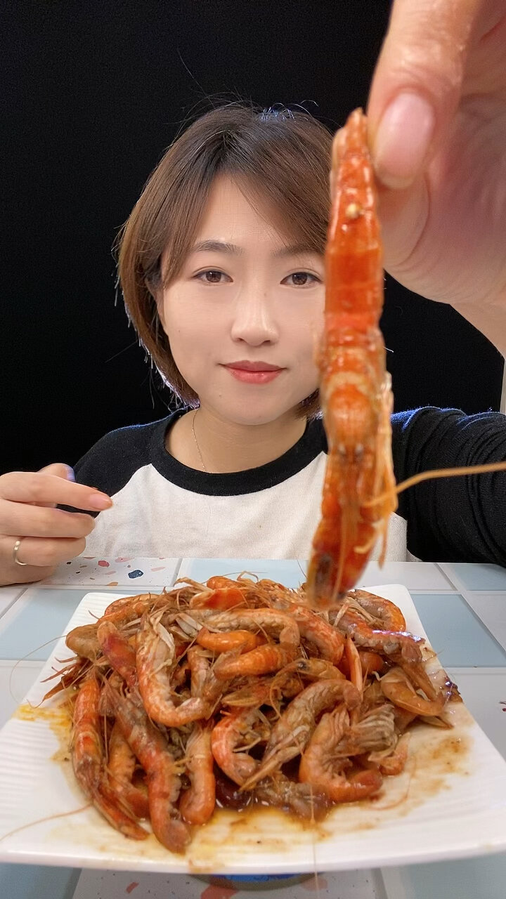 辣炒花腰虾,肉质鲜美