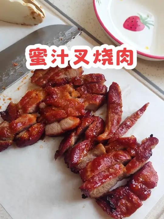 在家用空气炸锅20分钟就可以烤出味道非常正宗的广式蜜汁叉烧肉 叉烧肉 蜜汁叉烧 空气炸锅美