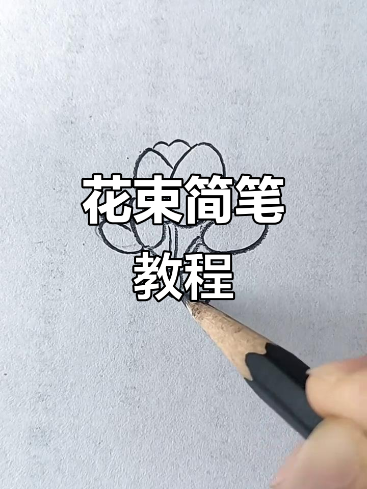 母亲节手工,郁金香花束简笔画教程