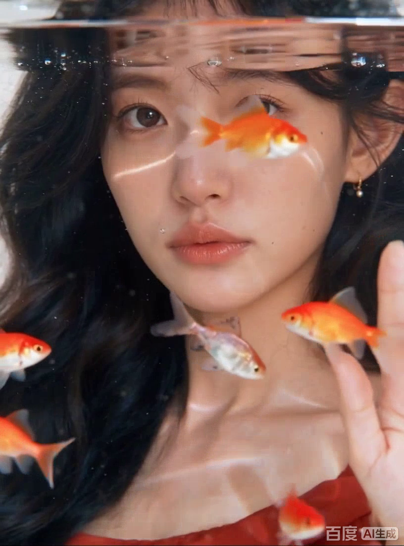 #金鱼写真# 金鱼与我的水中写真