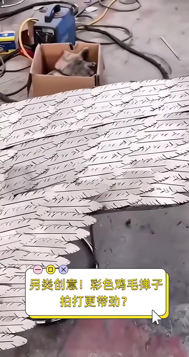 另类创意!彩色鸡毛掸子,拍打更带劲?
