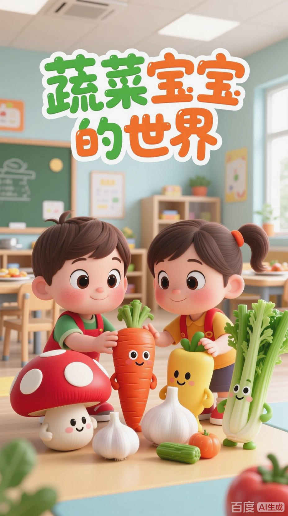 蔬菜宝宝营养多，健康成长每一天