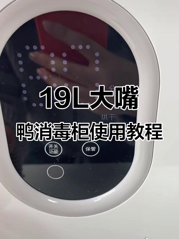 大嘴鸭消毒柜操作指南,轻松调节功能与时长