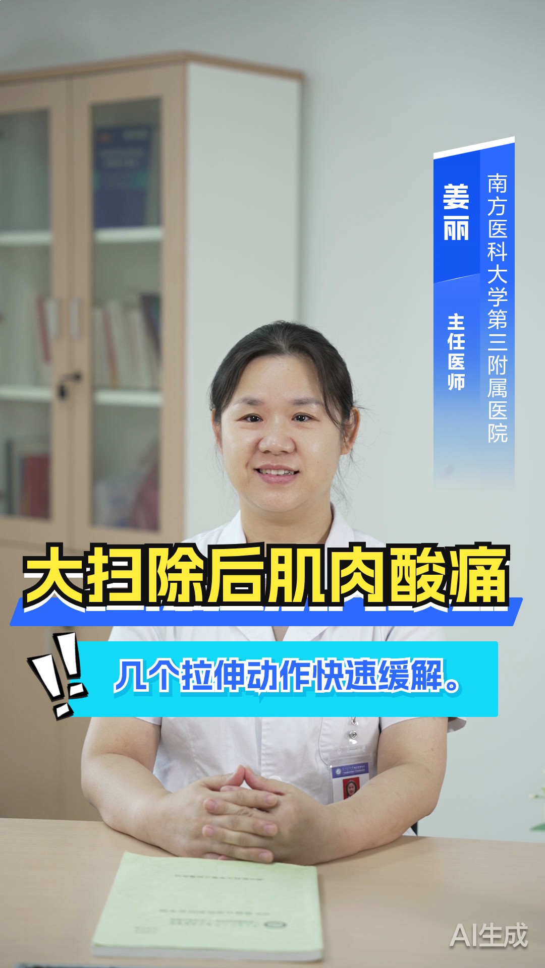 大扫除后肌肉酸痛？几个拉伸动作快速缓解