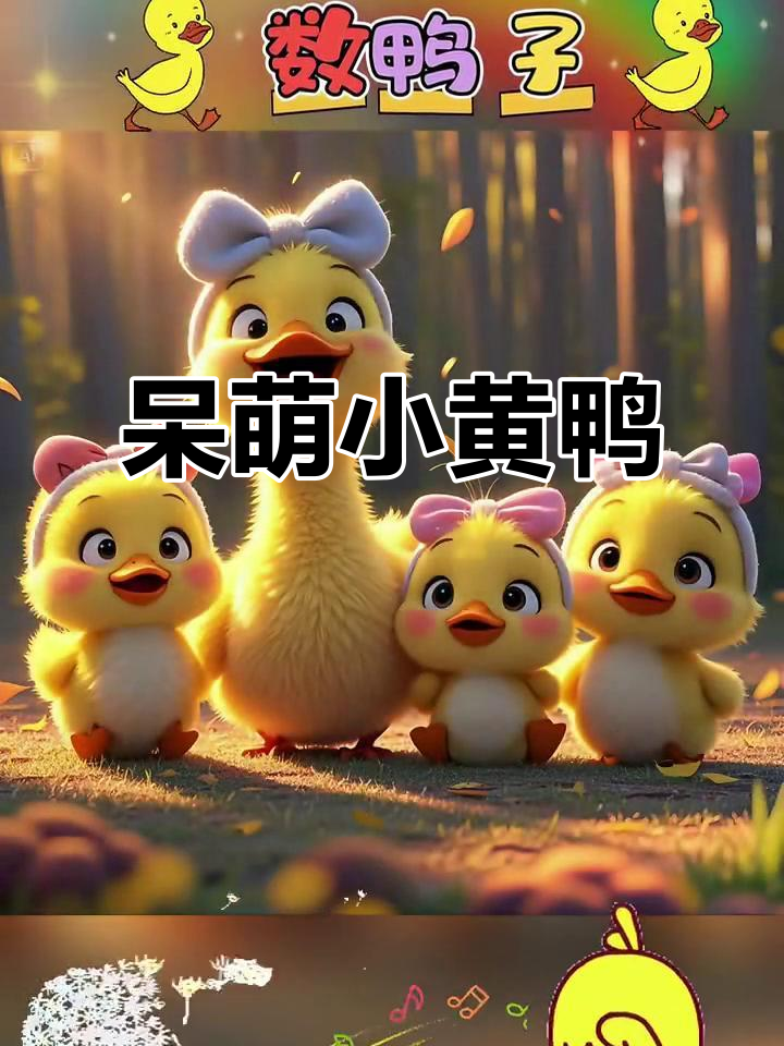 小黄鸭呆萌瞬间,超可爱!