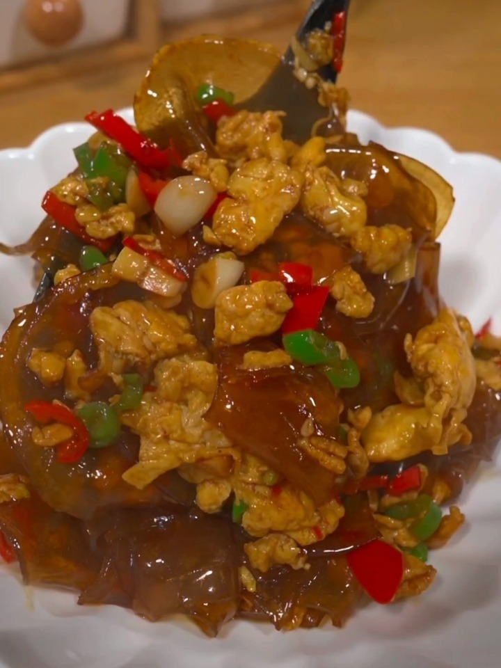 粉皮炒鸡蛋