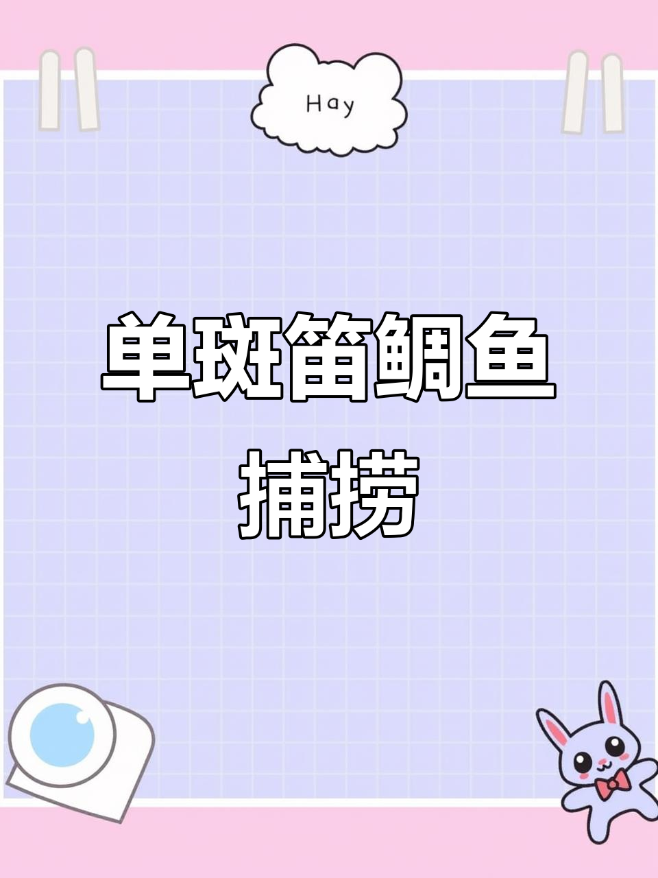 单斑笛鲷鱼:播多之旅,轻松搞定!