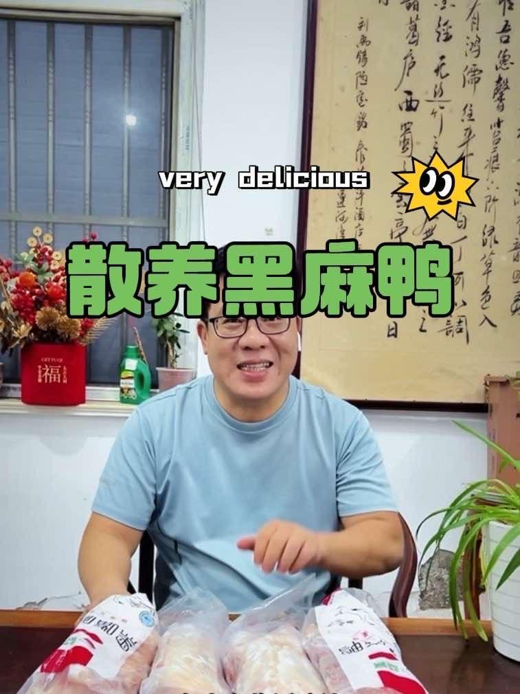 农家散养2年以上黑麻鸭 皮厨大叔美食