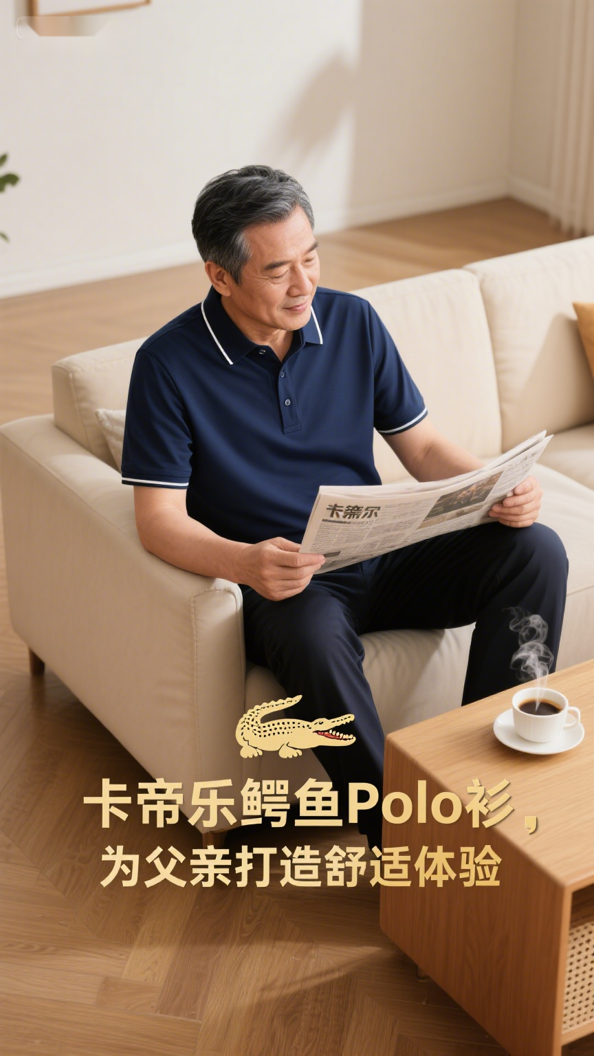 卡帝乐鳄鱼Polo衫为父亲打造舒适体验