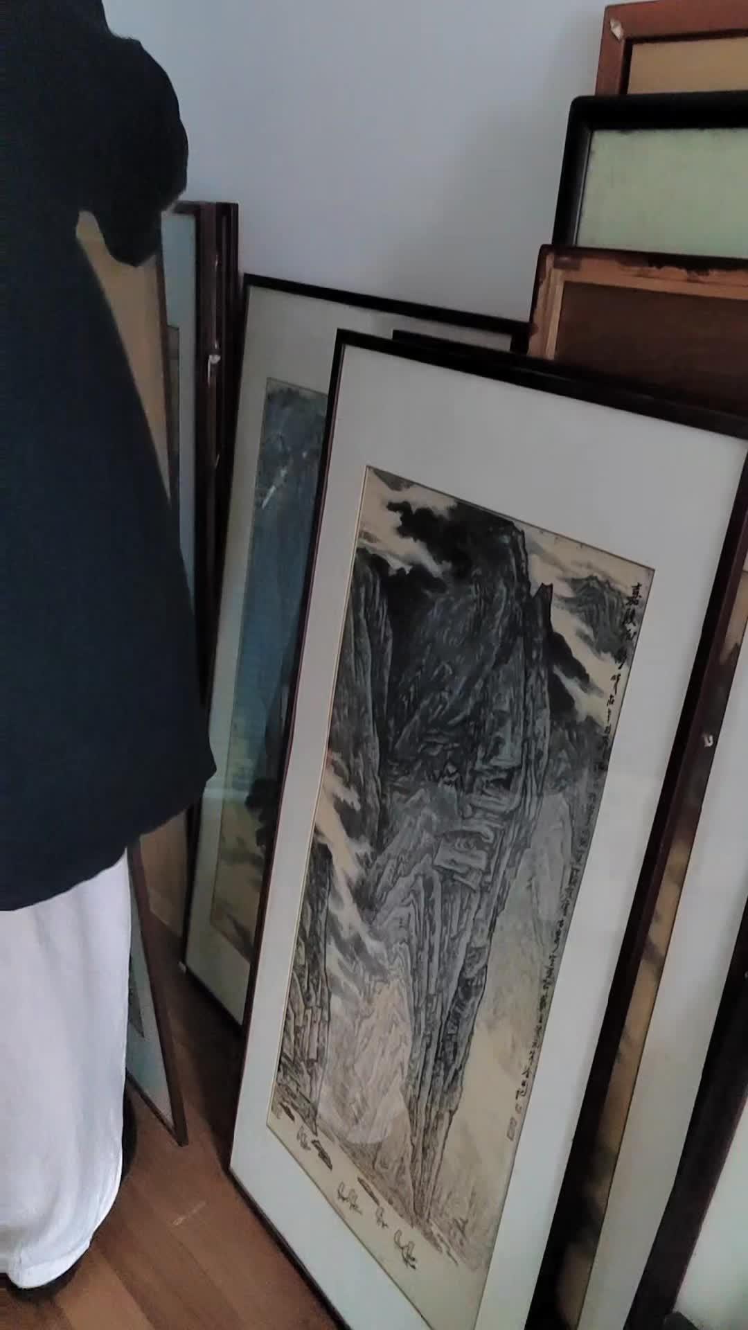 遇见师兄沈祖彪,得见朱淦山水画精品八幅 南通山水画名家 南通山水画名家动态 感受国画的意境