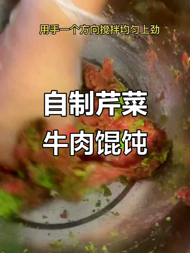 鲜香嫩滑的芹菜牛肉馄饨,轻松在家做!