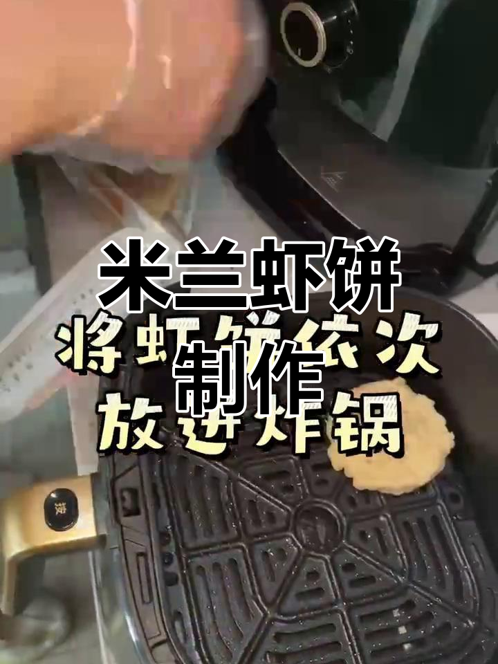 空气炸锅做米兰虾饼,焦香美味