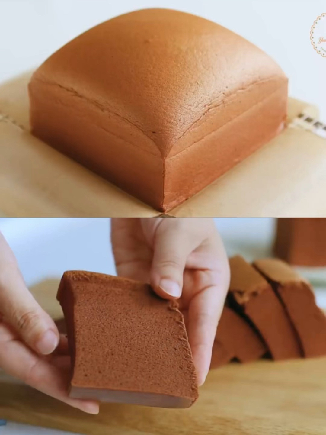 新手教程|水浴法巧克力古早蛋糕,一次成功