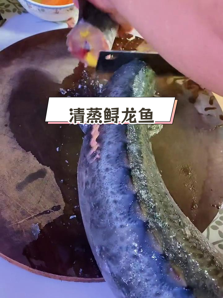 家庭版清蒸鲟龙鱼做法,营养满分