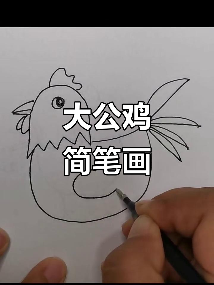 简单步骤教你画大公鸡，栩栩如生！