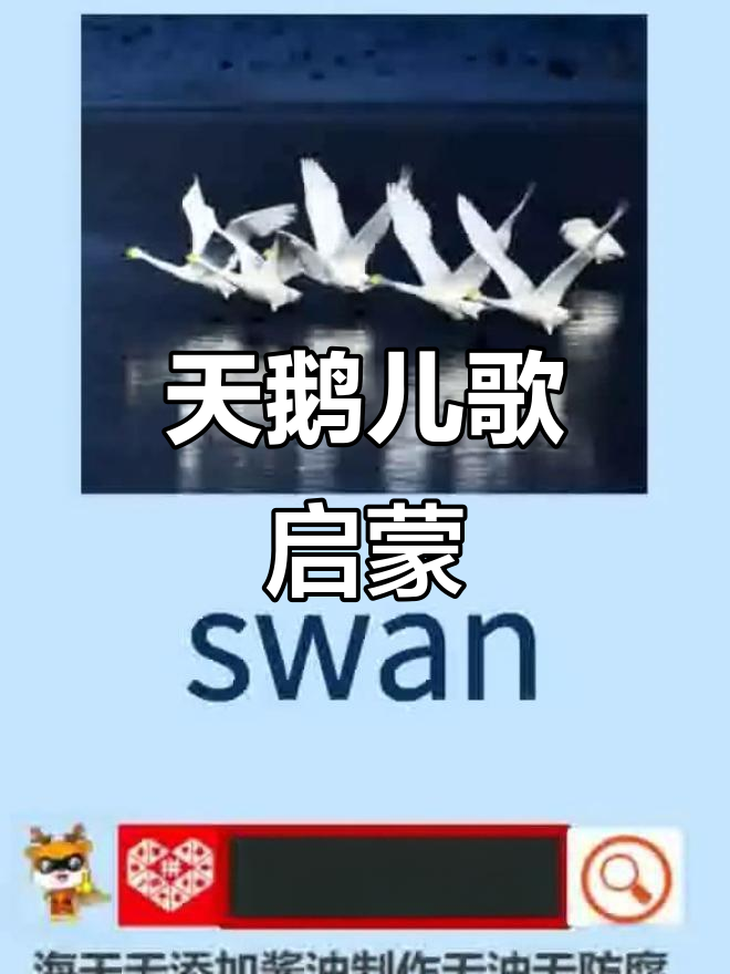儿童早教启蒙：彩色天鹅带你学英语，探索动物世界