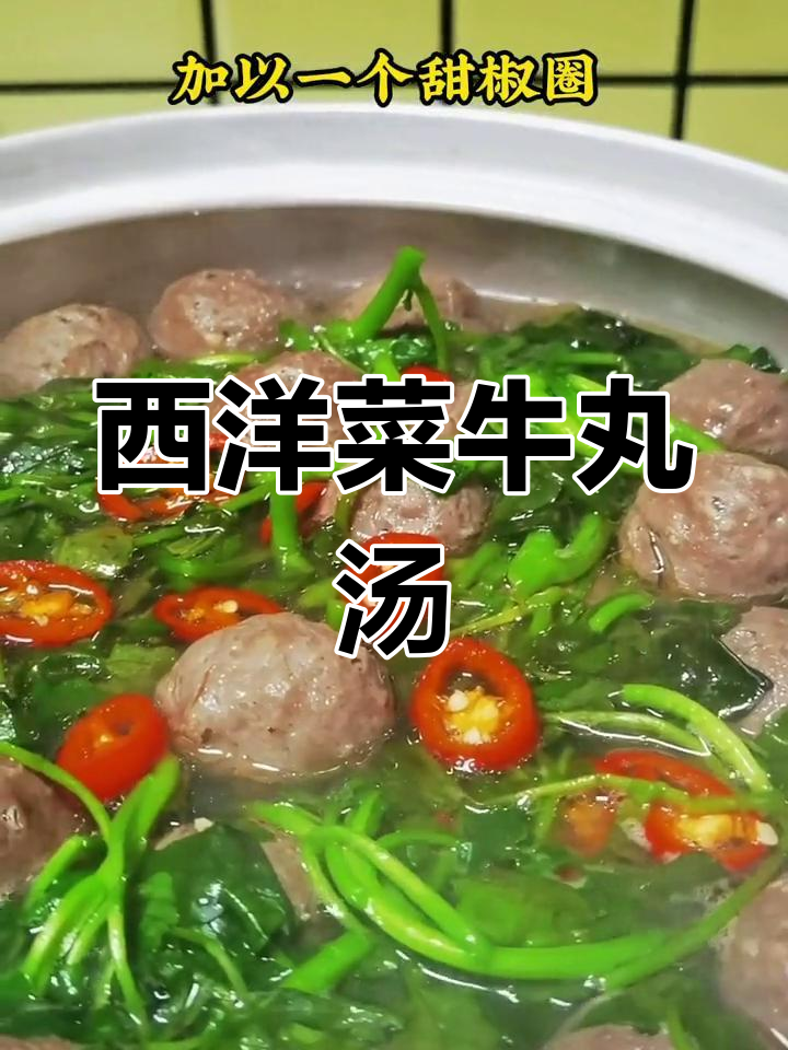 10分钟搞定牛丸西洋菜汤