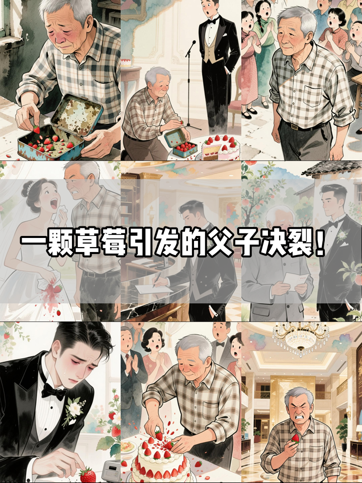 父亲当众砸烂儿子婚礼蛋糕，竟因一颗草莓！