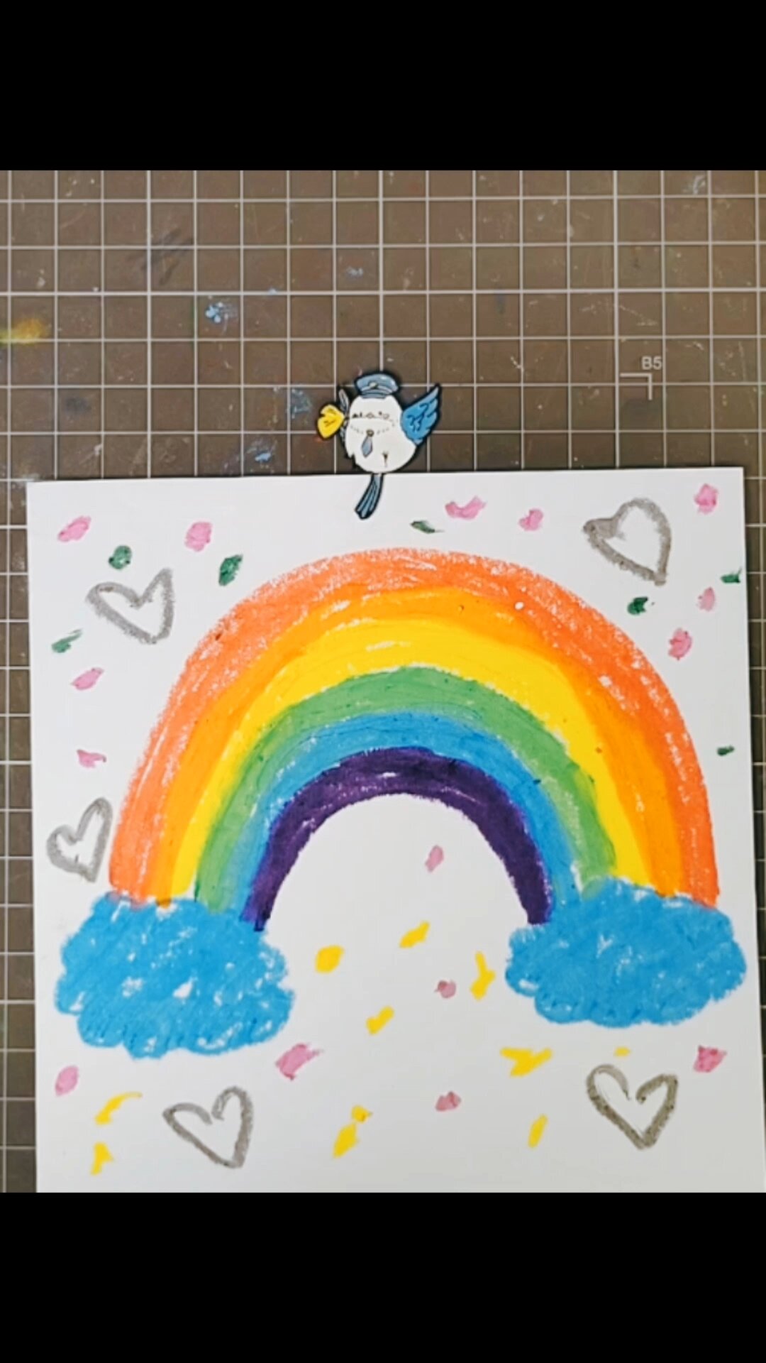 彩虹儿童画/创意美术/幼儿园小班中班大班