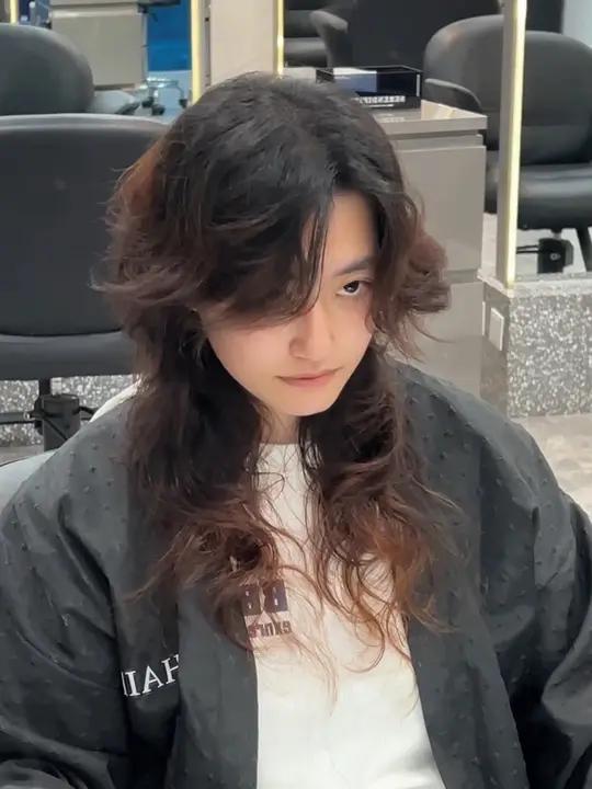 长款狼尾鲻鱼头真的帅唉谁懂啊家人们