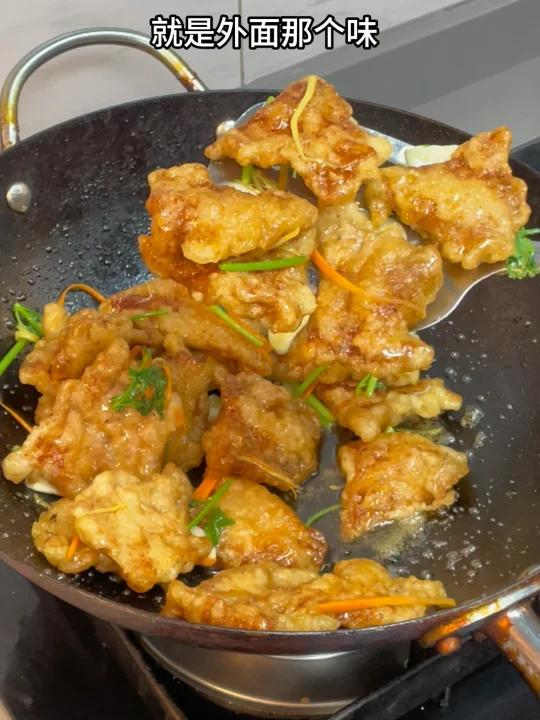 全都去学这个锅包肉酸甜冲鼻味道绝了啊