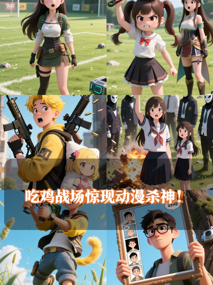 当动漫杀手空降吃鸡游戏，全场玩家都疯了！
