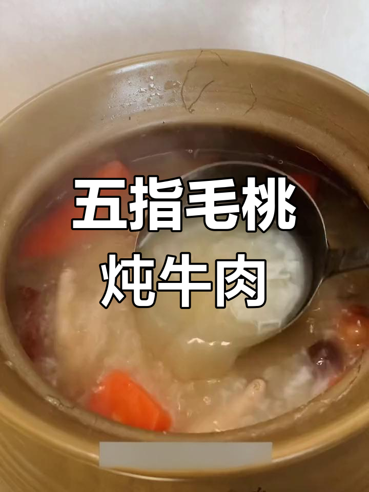 五指毛桃煲牛大力,汤鲜味美滋补养生