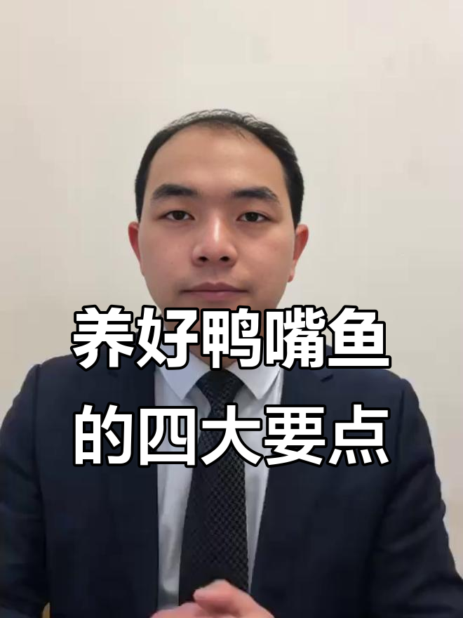 鸭嘴鱼养殖技巧:掌握这四点,成功率高!