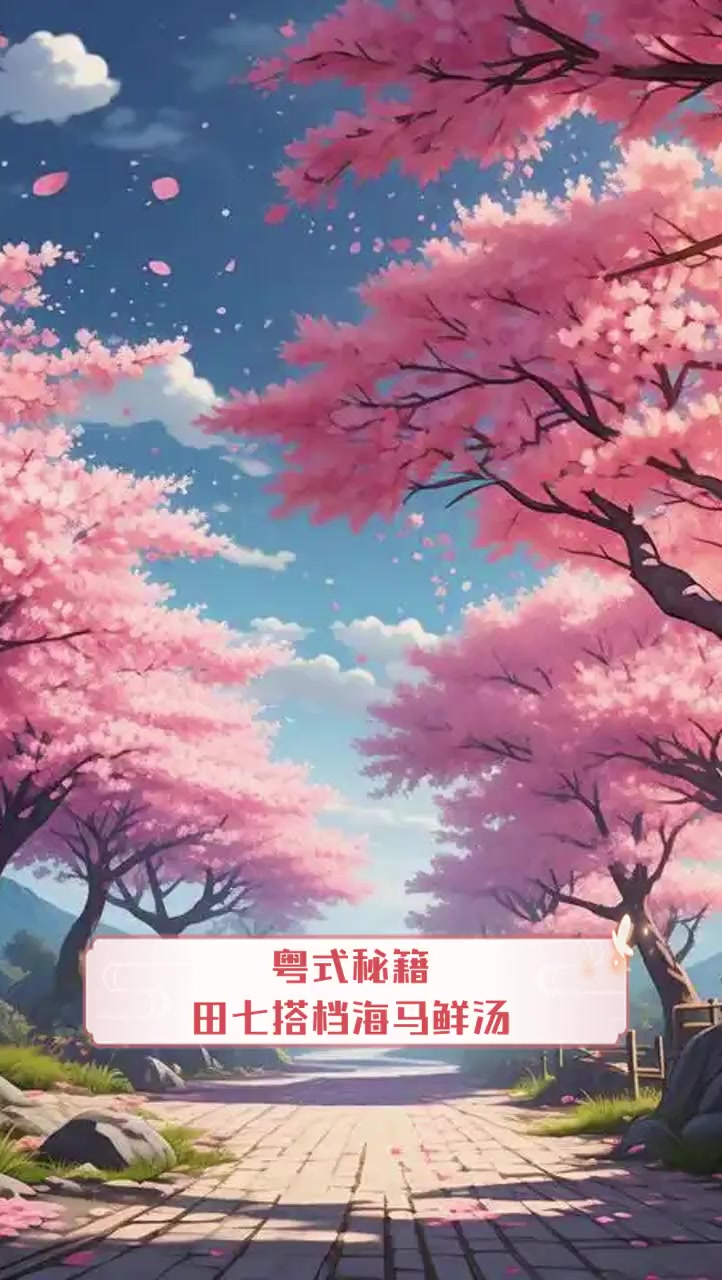 粤式秘籍,田七搭档海马鲜汤