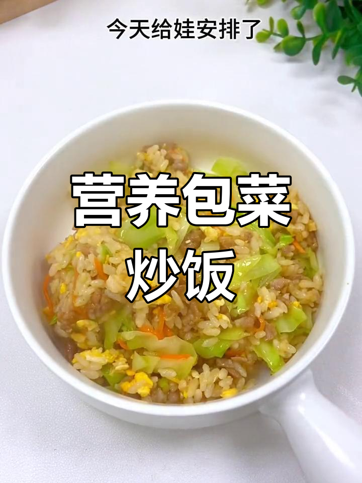 包菜炒饭,营养美味,孩子最爱!