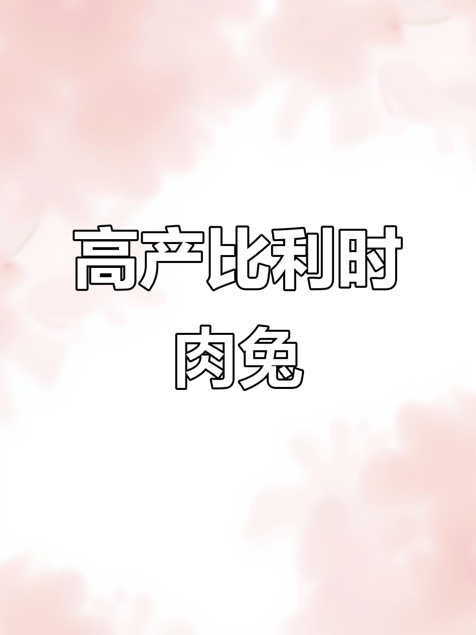 比利时肉兔:抗病力强,高产高效,适合散养和笼养