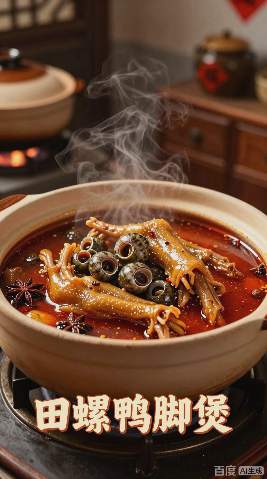 广西特色美食:田螺鸭脚煲