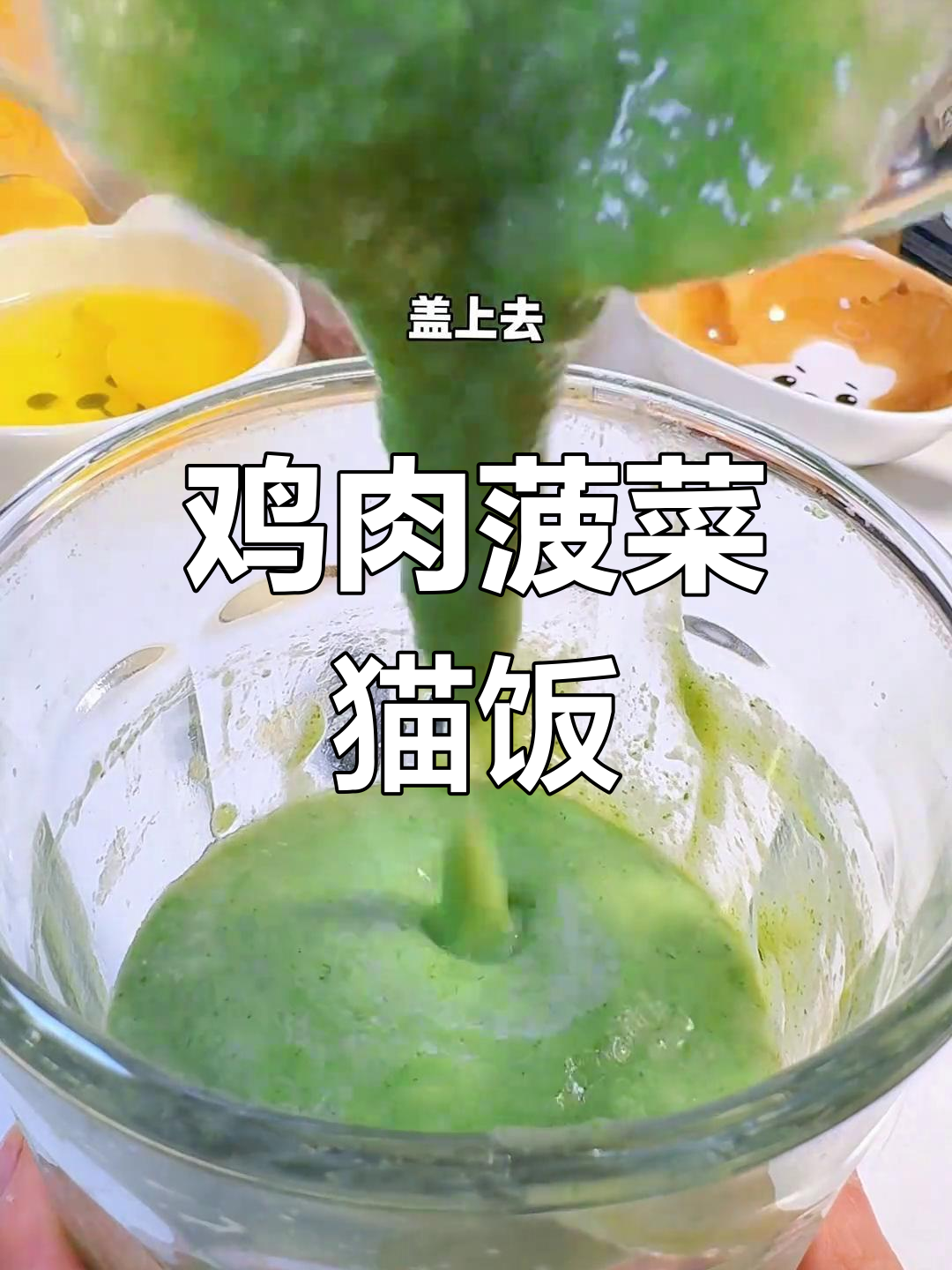 自制鸡肉菠菜流心罐头,猫咪的完美晚餐